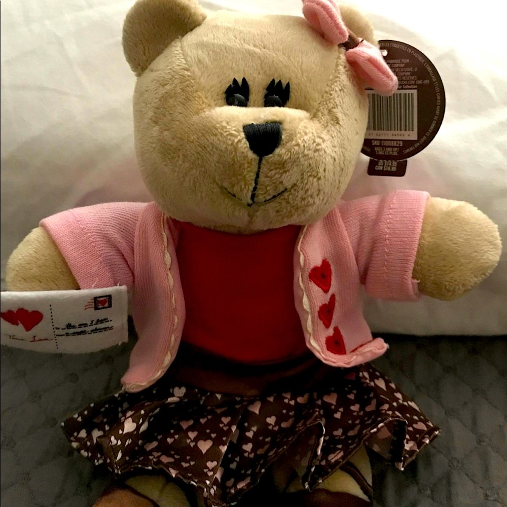 Starbucks Bear Bearista Valentines Girl Pink